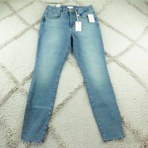 Good American Good Legs Skinny Jeans Womens 32 High Waist Blue Denim NEW